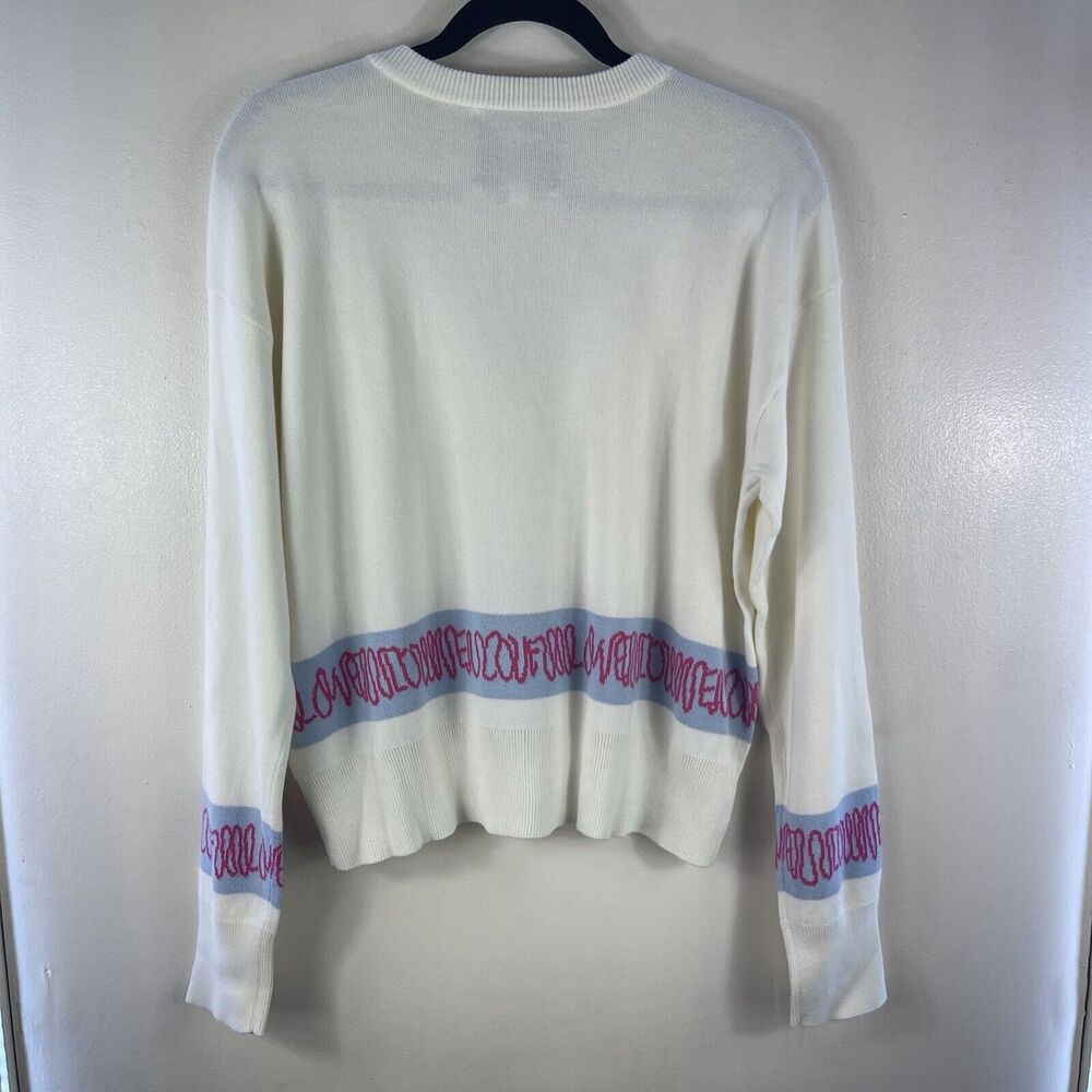 Kerri‎ Rosenthal Liv Cardi Love Actually Sweater Cardigan Oatmilk Women Size L - Picture 11 of 16